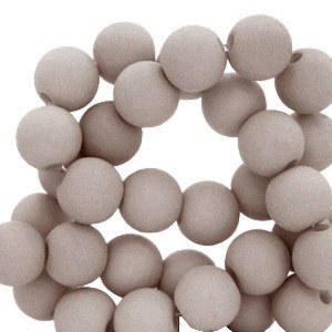 Abalorios acr&iacute;licos 6 mm Gris costa