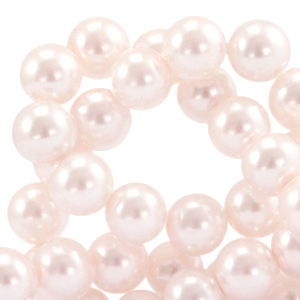 Perlas de cristal 6mm Top Quality Rosa claro