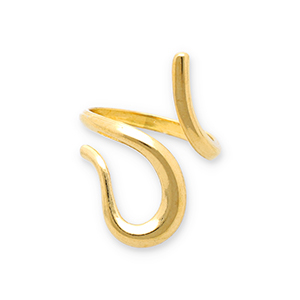 Anillos Acero Inox serpiente Dorado