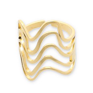 Anillos Acero Inox Dorado