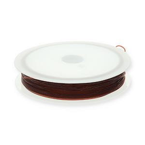 Hilo para enfilado el&aacute;stico 0.8mm Marr&oacute;n