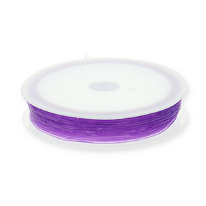 Hilo para enfilado el&aacute;stico 0.8mm P&uacute;rpura