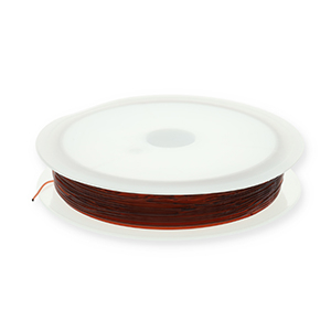 Hilo para enfilado el&aacute;stico 0.5mm Marr&oacute;n