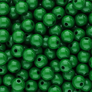 Abalorios acr&iacute;licos 8 mm brillante Verde
