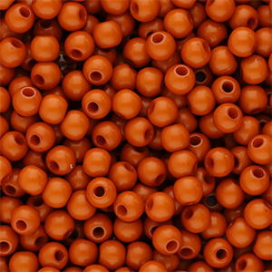 Abalorios acr&iacute;licos 4 mm brillante Rojo terracota
