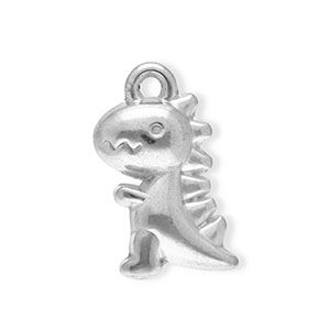 Colgantes Acero Inox dinosaurio Plateado