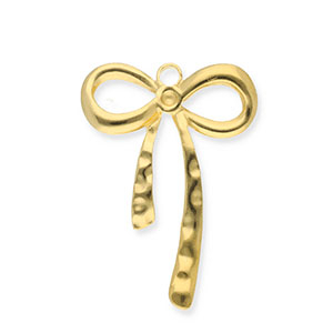 Colgantes Acero Inox lazo Dorado