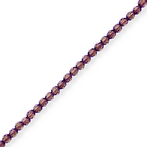 Abalorios faceteados Morado berenjena