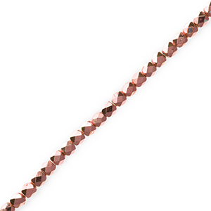 Abalorios faceteados Rosa vintage met&aacute;lico