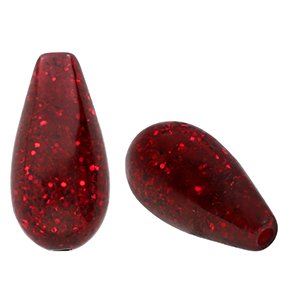 Abalorios Polaris Elements gota Paipo Rojo burdeos