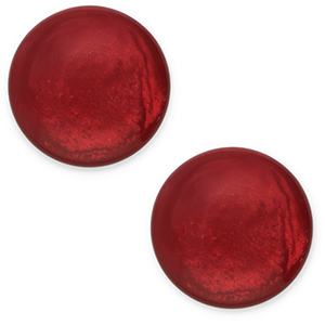 Cabuch&oacute;n cl&aacute;sico Polaris Elements 12 mm Jais Rojo burdeos