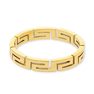 Anillos Acero Inox Dorado