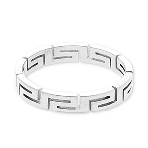 Anillos Acero Inox Plateado