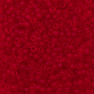 Rocalla Miyuki 11/0 Transparent matte ruby red 11-141F