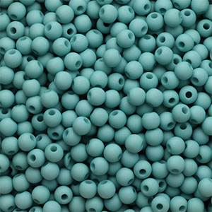 Abalorios acr&iacute;licos 4mm Verde aqua