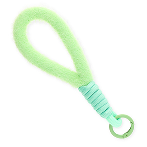 Cord&oacute;n para m&oacute;vil trendy peluche Verde pastel-verde menta