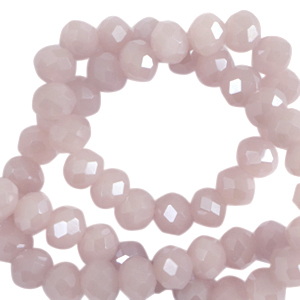 Abalorios faceteados disco 3x2 mm Lavanda niebla-revestimiento pearl shine