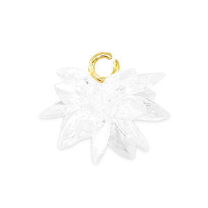 Colgantes de Zirc&oacute;n flor Transparente
