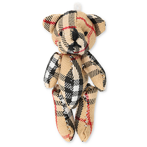 Colgantes llamativos oso Beige-negro-blanco