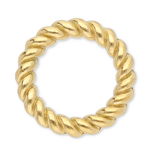 Fornituras acero inox anillo cerrado 10mm Dorado