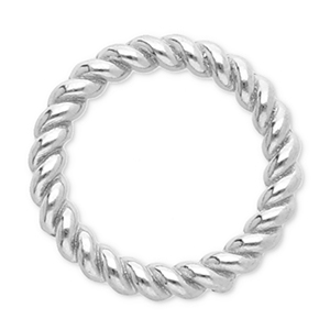 Fornituras acero inox anillo cerrado 12mm Plateado