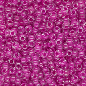 Rocalla Miyuki 8/0 Fuchsia Lined Crystal 8-0209