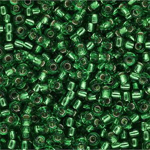 Rocalla Miyuki 8/0 Silver Lined Lt.Green 8-0015