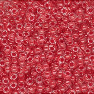 Rocalla Miyuki 8/0 Dark Coral Lined Crystal 8-0226
