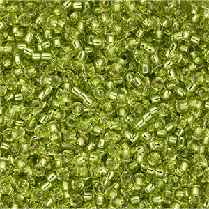 Rocalla Miyuki 11/0 Chartreuse Silver Lined 11-0014