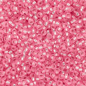 Rocalla Miyuki 11/0 Pink Transparent Silver Lined 11-0022