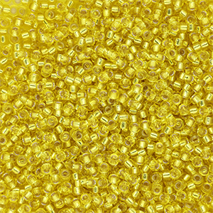 Rocalla Miyuki 15/0 Silver Lined Yellow 15-0006