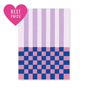 BY31&reg; Tarjetas para joyer&iacute;a l&iacute;neas & cubitos P&uacute;rpura-rosa-azul oscuro