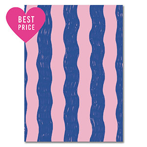 BY31&reg; Tarjetas para joyer&iacute;a ondas Azul-rosa claro