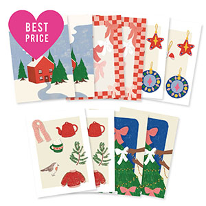 Tarjetas de joyer&iacute;a navide&ntilde;as surtidas Multicolor