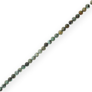 Piedras naturales Calcedonia (Jaspe) 4mm faceteados Verde multicolor