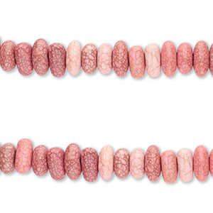 Abalorios de cer&aacute;mica en forma de guijarro Rosa terracotta