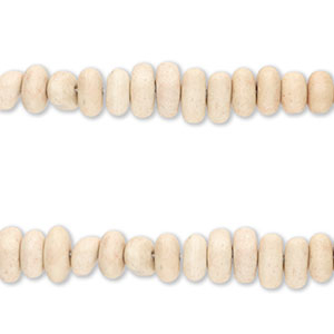 Abalorios de cer&aacute;mica en forma de guijarro Beige claro s&eacute;mola