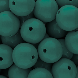 DQ Abalorios acr&iacute;licos 18 mm brillante Mediterranea green 19-4517 TCX