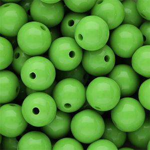 DQ Abalorios acr&iacute;licos 14 mm brillante Vibrant green 16-6339 TCX