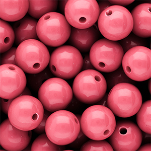DQ Abalorios acr&iacute;licos 12 mm brillante Pink lemonade 16-1735 TCX