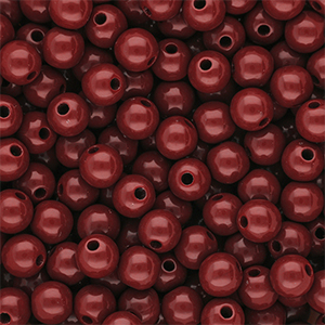 DQ Abalorios acr&iacute;licos 10 mm brillante Salsa red 18-1657 TCX