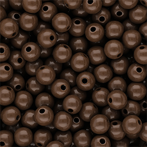 DQ Abalorios acr&iacute;licos 8 mm brillante Cappuccino brown 19-1220 TCX