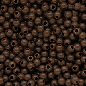 DQ Abalorios acr&iacute;licos 4 mm brillante Cappuccino brown 19-1220 TCX