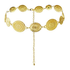 Cadena para la cadera bohemios Dorado