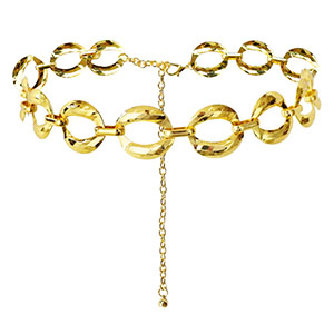 Cadena para la cadera eslab&oacute;n grande Dorado