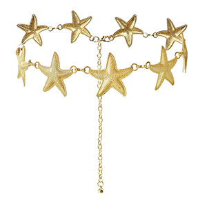Cadena para la cadera estrella de mar Dorado