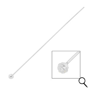 BY31&reg; Fornituras Acero inox bast&oacute;n con cabeza bola 70mm Plateado