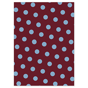 BY31&reg; Tarjetas para joyer&iacute;a con puntos Rojo caoba-azul claro
