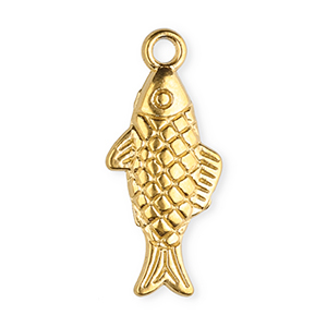 Colgantes Acero Inox pez Dorado