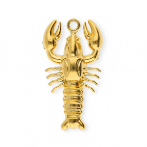 Colgantes Acero Inox langosta Dorado